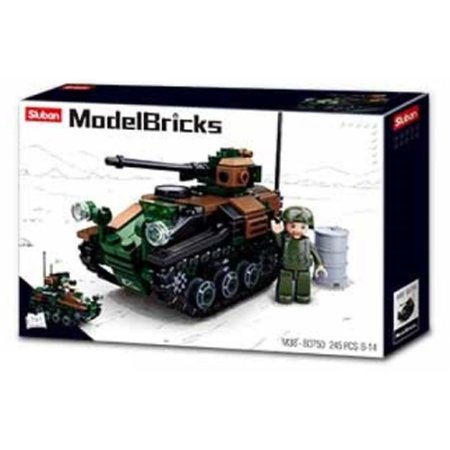 TEXAS TOY DISTRIBUTION Model Bricks 2in1 Wiesel Armored Weapons Carrier Building Brick Kit 245 Piece 750